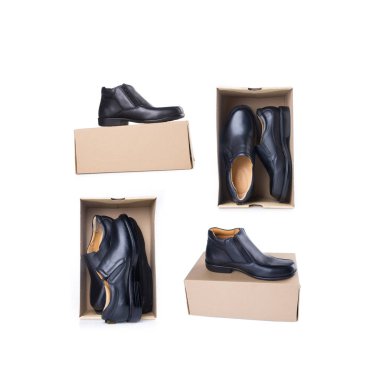 Ayakkabı veya moda kavramı bir arka plan üzerinde erkek ayakkabı.