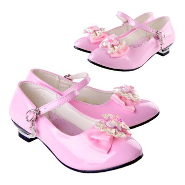 Ayakkabı veya bir arka plan üzerinde kız ayakkabı.