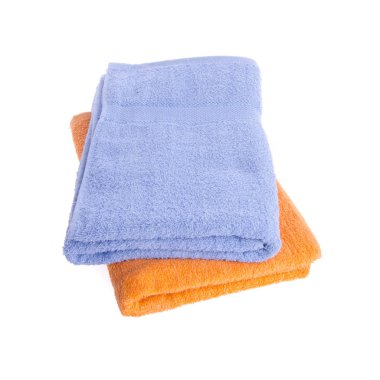 Yeni bir arka planda havlu veya banyo havlusu.