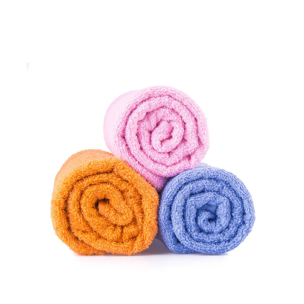 towel or bath towel on a background new.