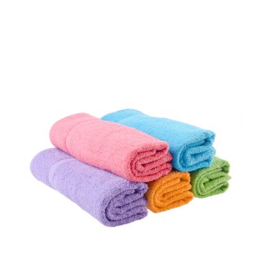 Yeni bir arka planda havlu veya banyo havlusu.