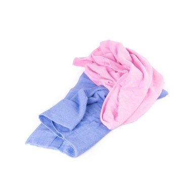 Yeni bir arka planda havlu veya banyo havlusu.