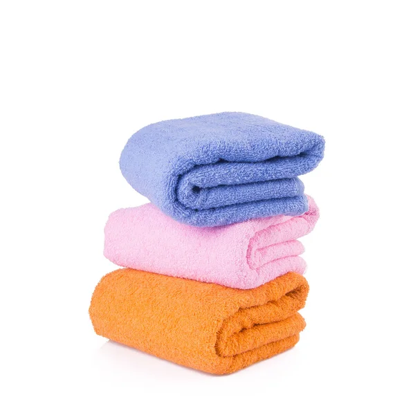 Serviette ou serviette de bain sur un fond nouveau . — Photo