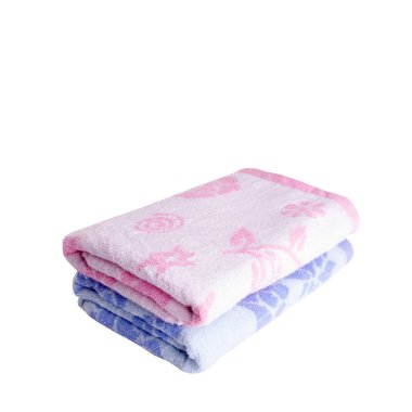 Yeni bir arka planda havlu veya banyo havlusu.