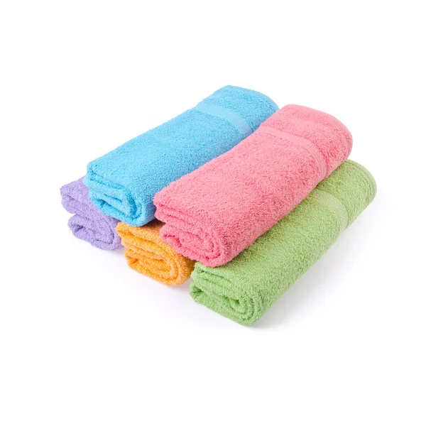 Serviette ou serviette de bain sur un fond nouveau . — Photo