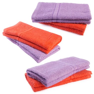 Yeni bir arka planda havlu veya banyo havlusu.