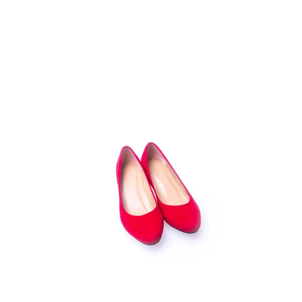 Schuh oder Frauenschuh auf neuem Hintergrund. — Stockfoto
