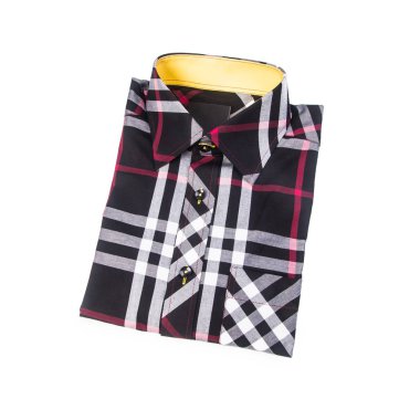 gömlek veya izole katlanmış moda erkek gömlek yeni.