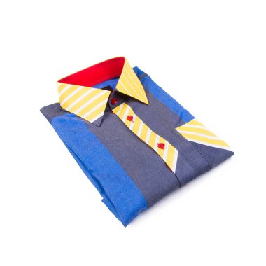 gömlek veya izole katlanmış moda erkek gömlek yeni.