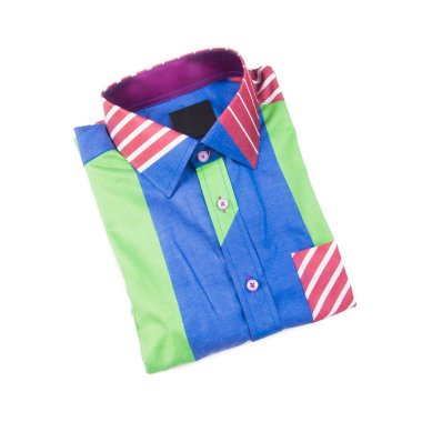 gömlek veya izole katlanmış moda erkek gömlek yeni.