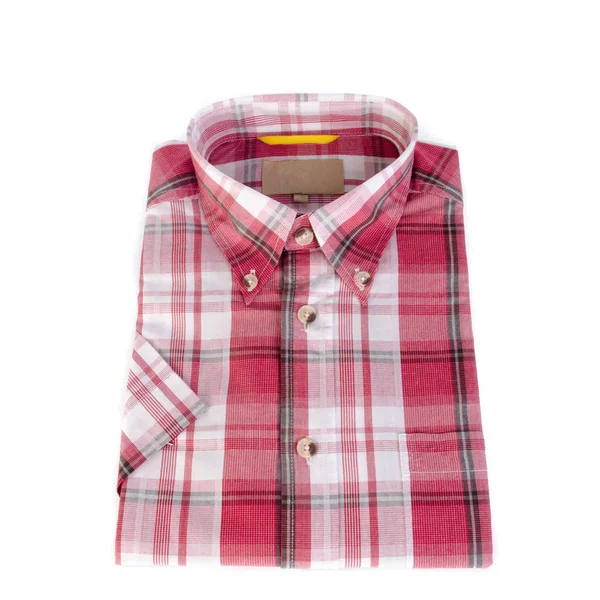 Hemd oder isoliert gefaltet modisches Herrenhemd neu. — Stockfoto