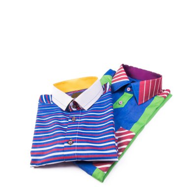 gömlek veya izole katlanmış moda erkek gömlek yeni.