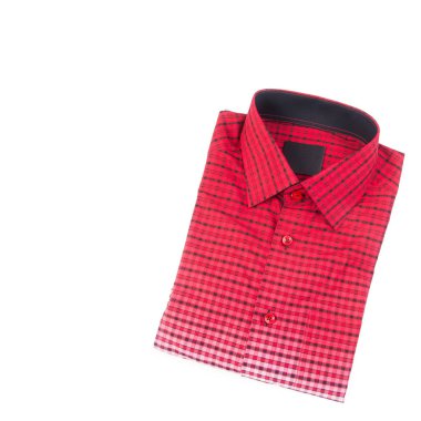 gömlek veya izole katlanmış moda erkek gömlek yeni.