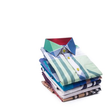 gömlek veya izole katlanmış moda erkek gömlek yeni.