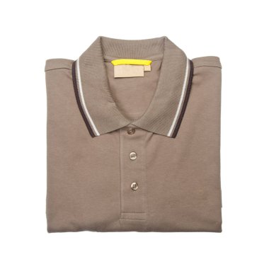 beyaz arka plan üzerinde izole erkekler için gömlek veya polo gömlek.