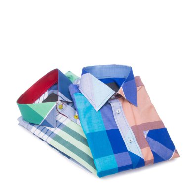 gömlek veya izole katlanmış moda erkek gömlek yeni.