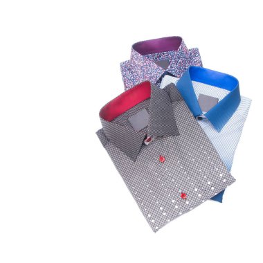 gömlek veya izole katlanmış moda erkek gömlek yeni.