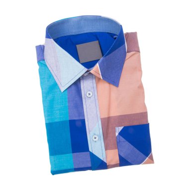 gömlek veya izole katlanmış moda erkek gömlek yeni.