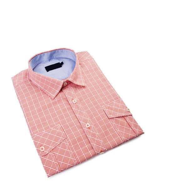 Camisa ou isolado dobrado moda homens camisa nova . — Fotografia de Stock