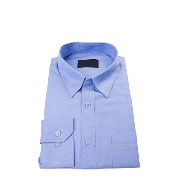 셔츠 또는 고립 된 접힌 세련된 남성 셔츠 새로운. — 스톡 사진