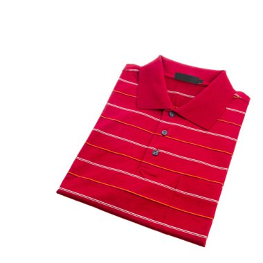 beyaz arka plan üzerinde izole erkekler için gömlek veya polo gömlek.