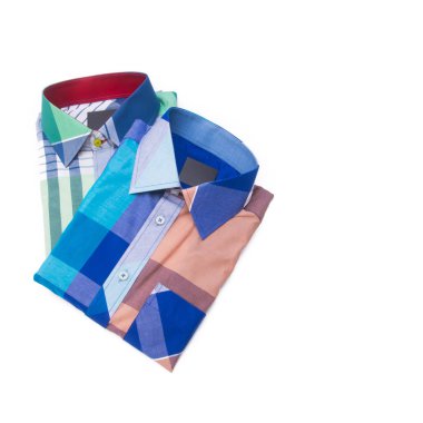 gömlek veya izole katlanmış moda erkek gömlek yeni.