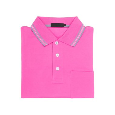 beyaz arka plan üzerinde izole erkekler için gömlek veya polo gömlek.