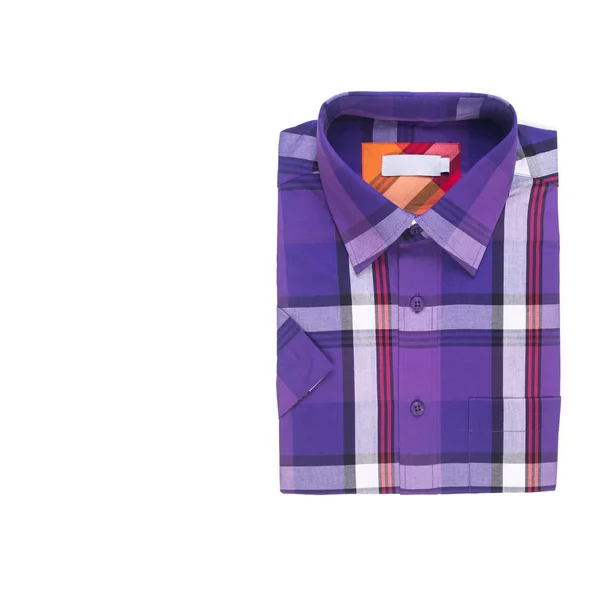 Camisa o aislado plegado de moda hombres camisa nuevo . — Foto de Stock