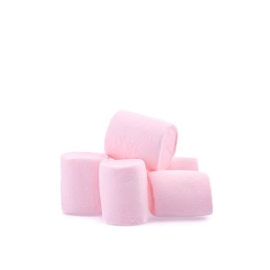 marshmallow veya marshmallow arka plan üzerinde bir grup.