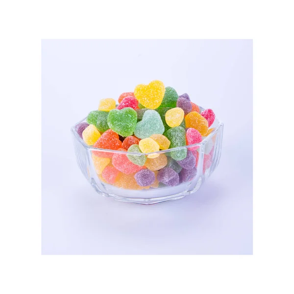 Candies or jelly candies on a white background new. — ストック写真