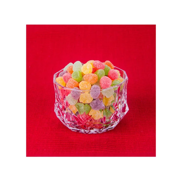 Candies or jelly candies on a white background new. — Stock Photo, Image