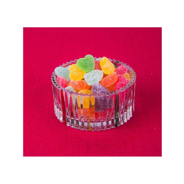 Candies or jelly candies on a white background new. — ストック写真