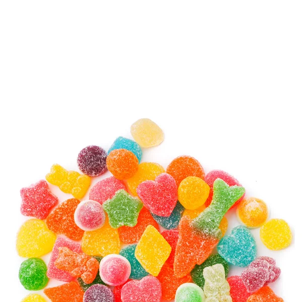 Candies or jelly candies on a white background new. — Stock Photo, Image