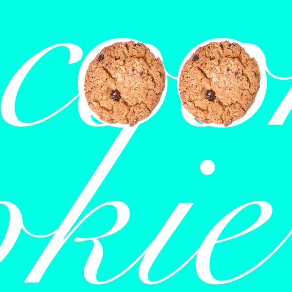 Печиво або шоколадне печиво з дизайном концепції . — стокове фото
