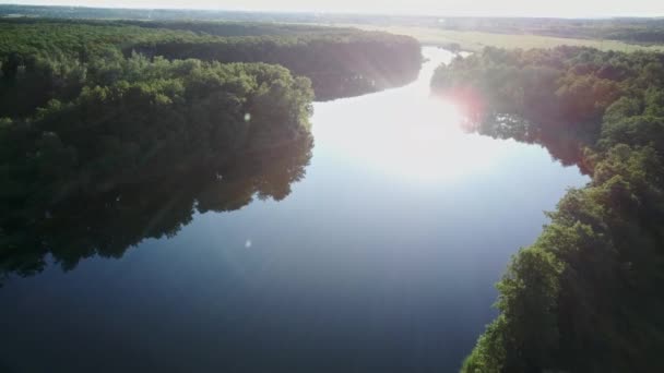Vídeo aéreo del lago — Vídeo de stock