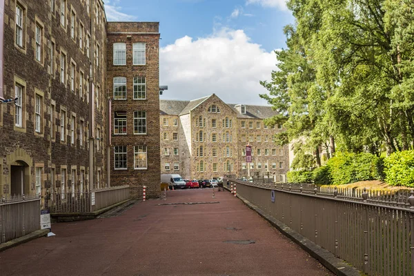 View New Lanark Heritage Site Lanarkshire Scotland United Kingdom — Stock Photo, Image