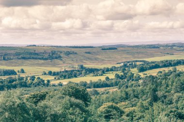 Güzel tepeler ve İskoçya'nın alanları