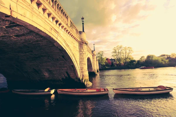 Richmond Bridge Tamigi River Richmond Londra Regno Unito — Foto Stock