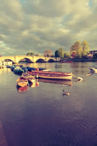 Richmond Bridge Tamigi River Richmond Londra Regno Unito — Foto Stock