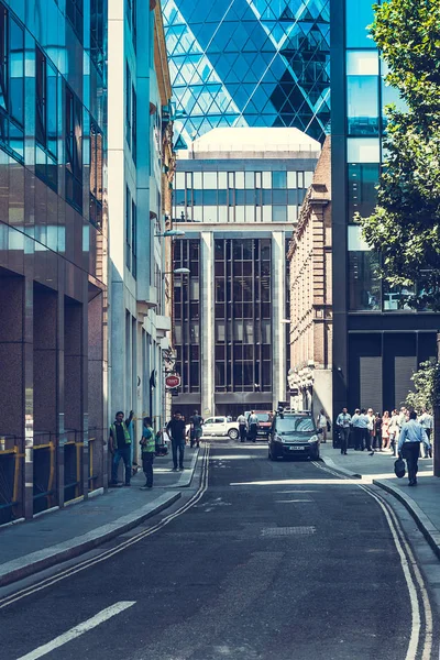 Mensen Lopen Straten Van Londen City Verenigd Koninkrijk — Stockfoto