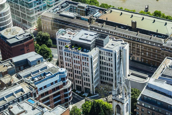 Arkitekturen London Sett Från Ovan Storbritannien — Stockfoto