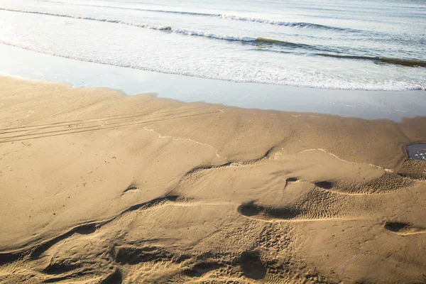 Sand Und Wellen Weiß — Stockfoto