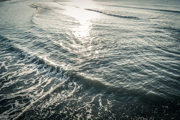 Oceaan Water Achtergrond Met Golven — Stockfoto