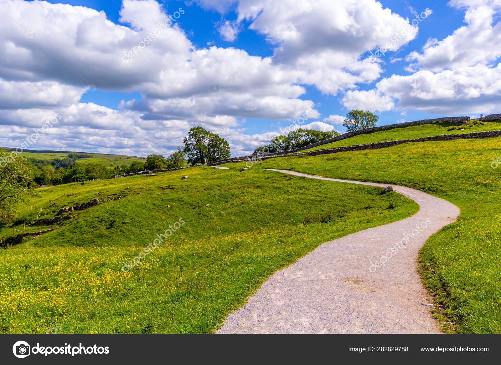 Path Malham Cove Yorkshire Dales National Park Tourist Attraction Path Malham Cove Yorkshire Dales National Park Tourist Attraction