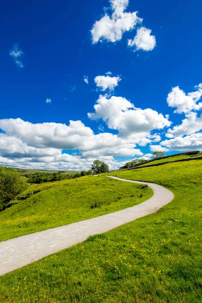 Путь Национальный Парк Мальем Ков Йоркшир Дейлз Англия Великобритания — стоковое фото