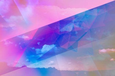 Yorkshire Dales, Ingiltere alanları üzerinde rüya gibi pembe gökyüzü.