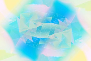 Hassas soyut üçgenler, çokgen 3d arka plan