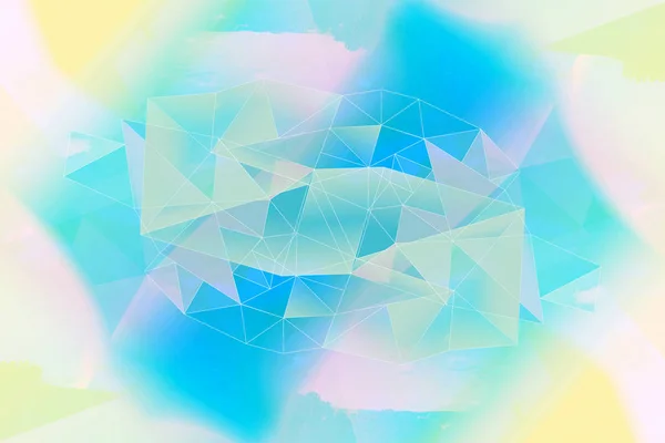 Triângulos abstratos delicados, fundo 3d poligonal — Fotografia de Stock