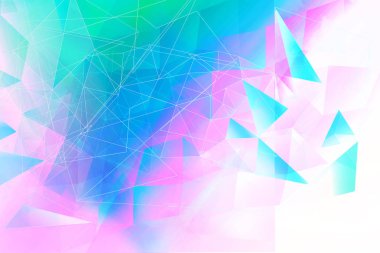 Parlak soyut üçgenler mavi arka plan.