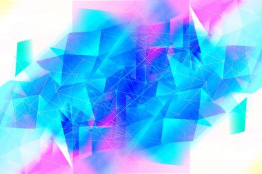 Güzel, modern, çokgen, üçgenler sanatsal backgroun brght